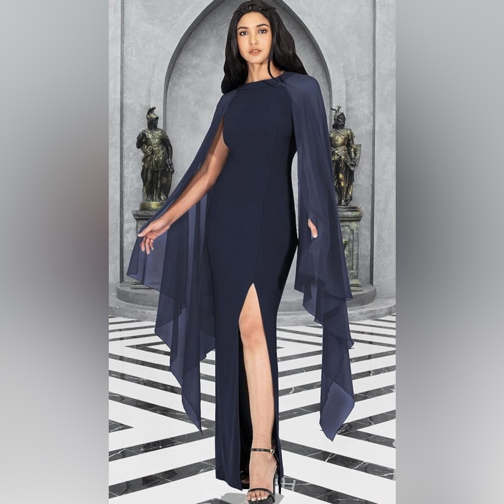 Koh Koh Women’s Flowy Cocktail Party Elegant Formal Floor Length Maxi Gown Dress